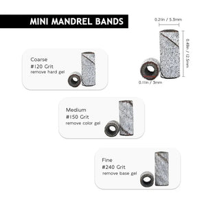 Mini Sanding Bands & Bit Set