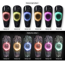 Load image into Gallery viewer, Reflective Diamond Cat Eye Gel Polish