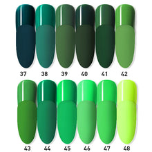 Load image into Gallery viewer, Green Series Gel Polish