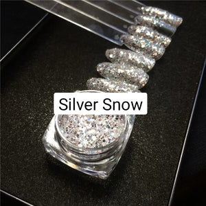 Silver Snow Glitter