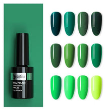 Load image into Gallery viewer, Green Series Gel Polish
