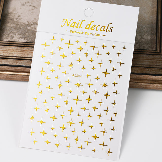 Metallic Star Stickers