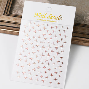 Metallic Star Stickers