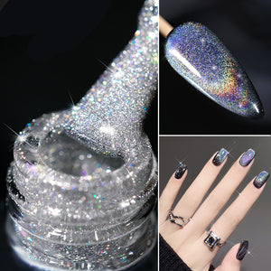 Holographic Cat Eye Gel Polish